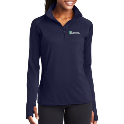 Sport Tek Ladies Sport Wick Stretch 1/2 Zip Pullover Thumbnail